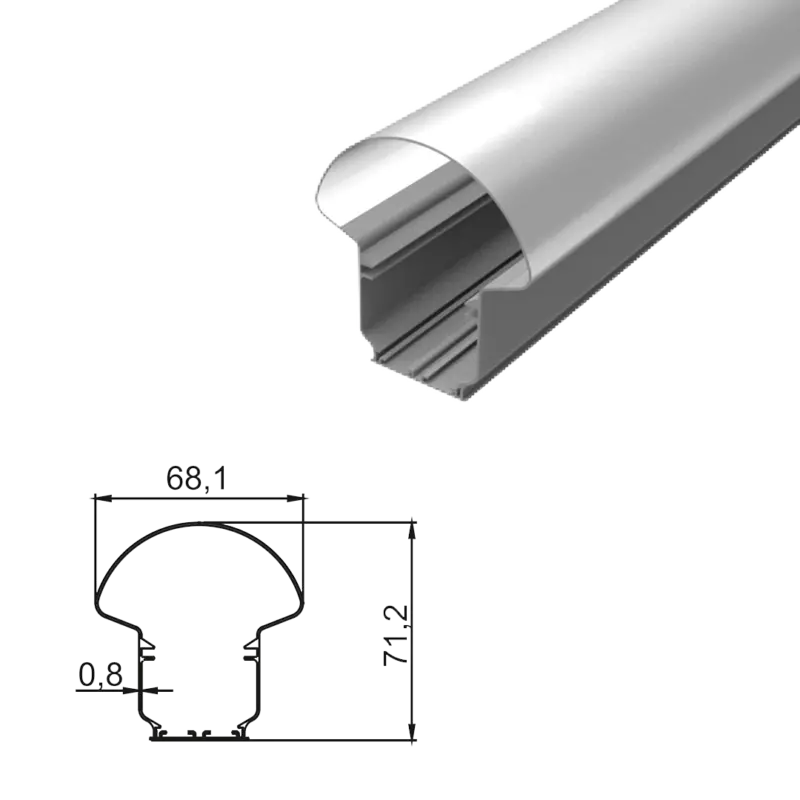 P 42-03 PLS-LED 15W Aydınlatma Kanalı